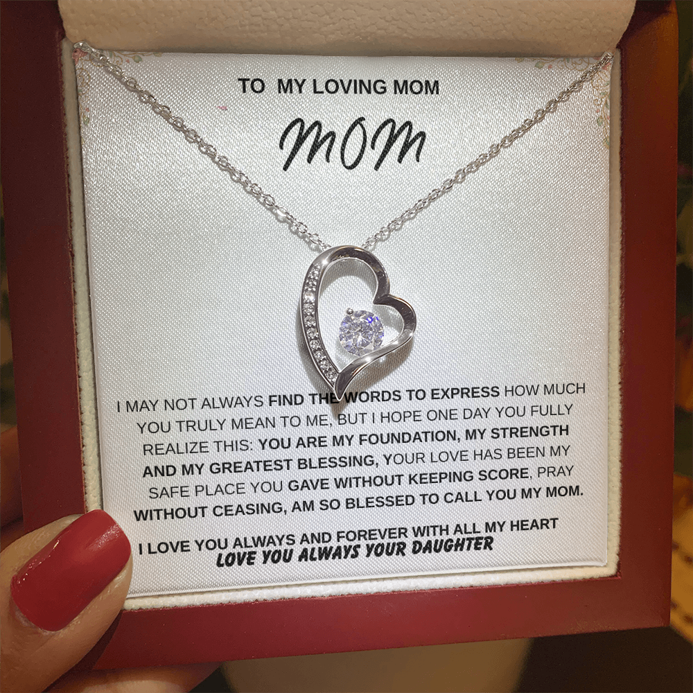 To My Mom – Forever Loved  Emotional Gift She'll Treasure