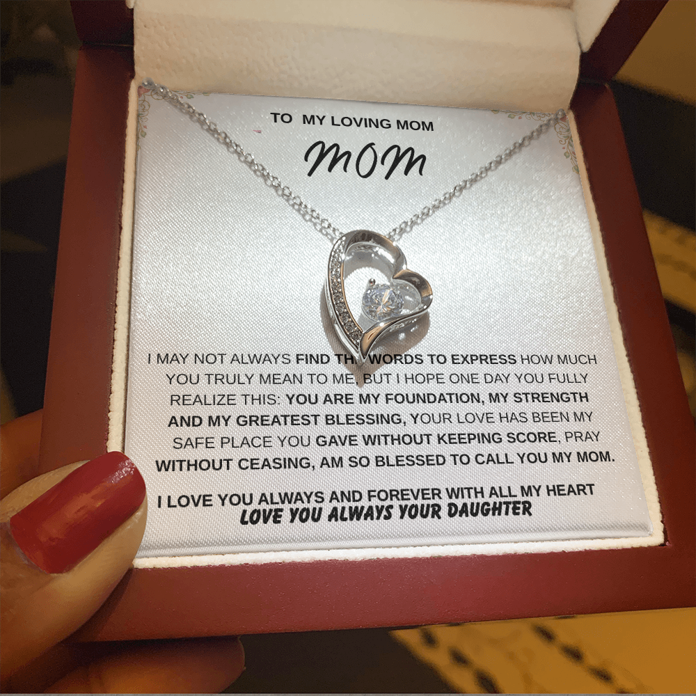 To My Mom – Forever Loved  Emotional Gift She'll Treasure