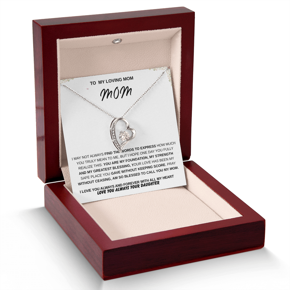 To My Mom – Forever Loved  Emotional Gift She'll Treasure