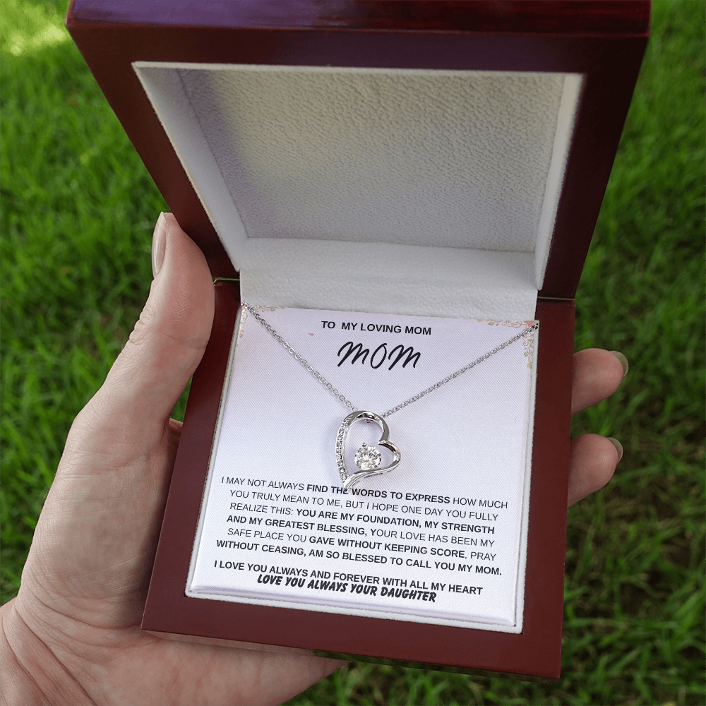 To My Mom – Forever Loved  Emotional Gift She'll Treasure