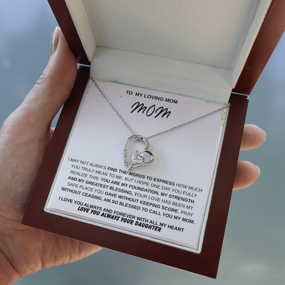 To My Mom – Forever Loved  Emotional Gift She'll Treasure