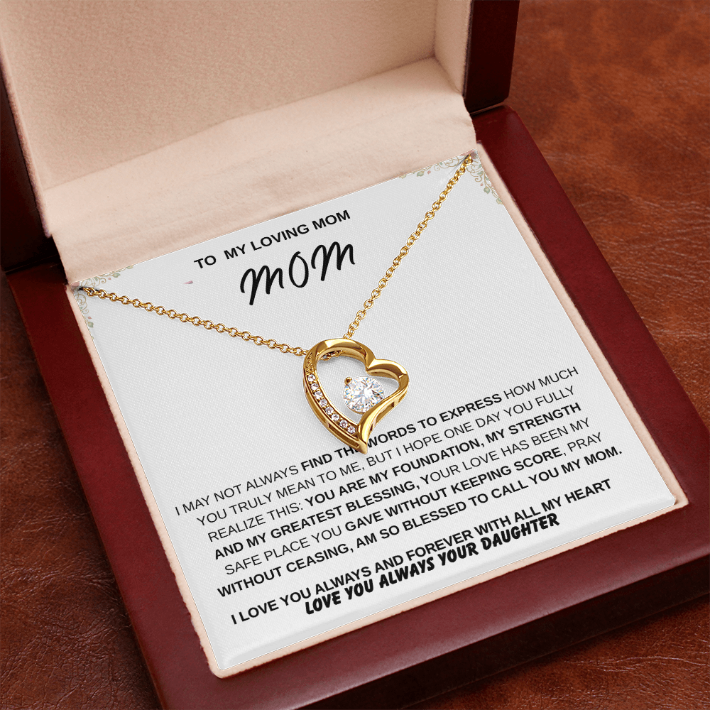 To My Mom – Forever Loved  Emotional Gift She'll Treasure
