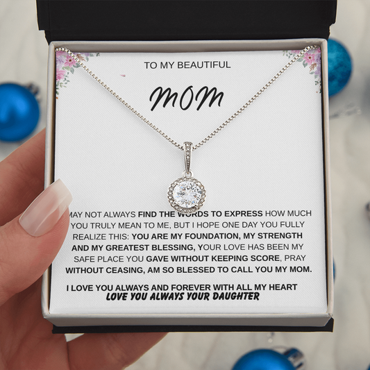 To My Mom – A Love That Lasts Forever | Meaningful Keepsake Gift
