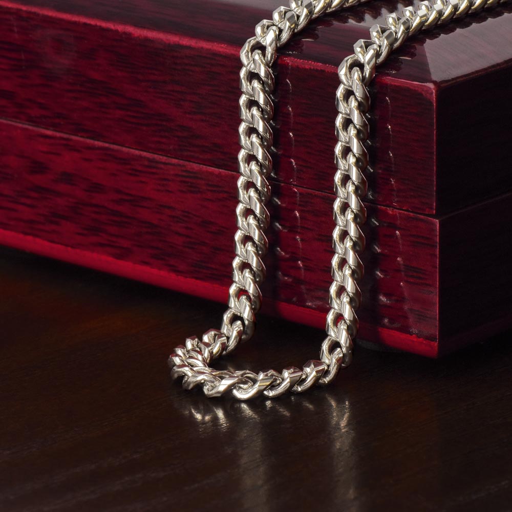 To My Man – King Crown Cuban Chain Necklace