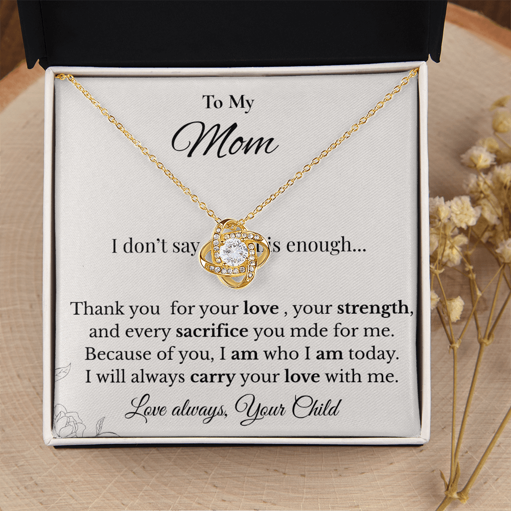 Classic Love Knot Necklace for Mother