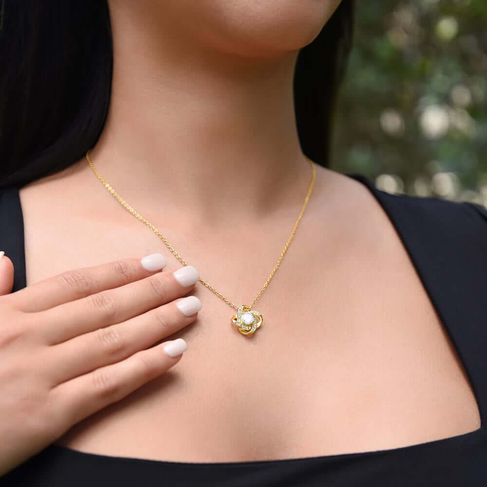 Mother's Day Keepsake Love Knot Necklace