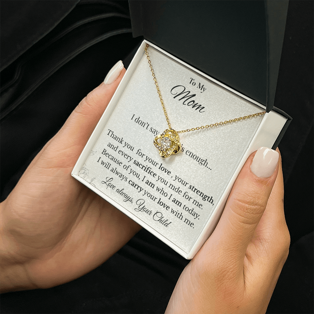 Elegant Mom Pendant Necklace