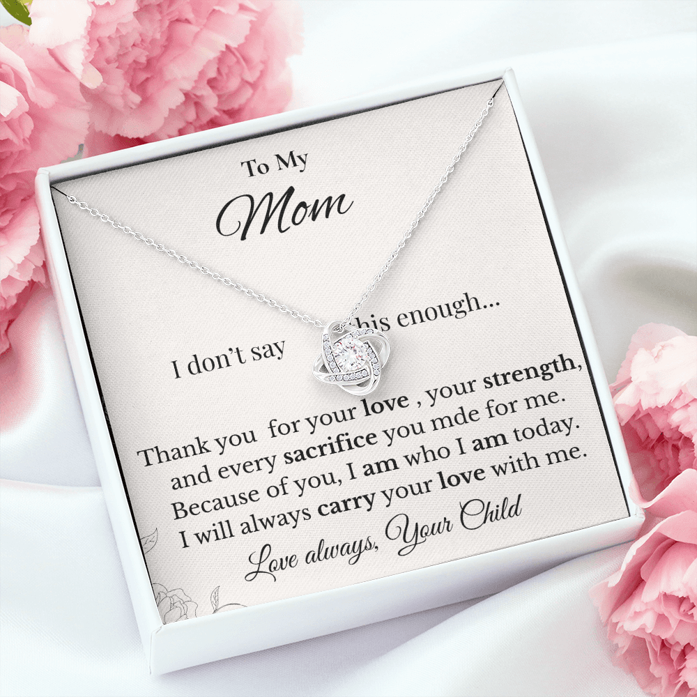 Loving Daughter Gift Necklace for Mom