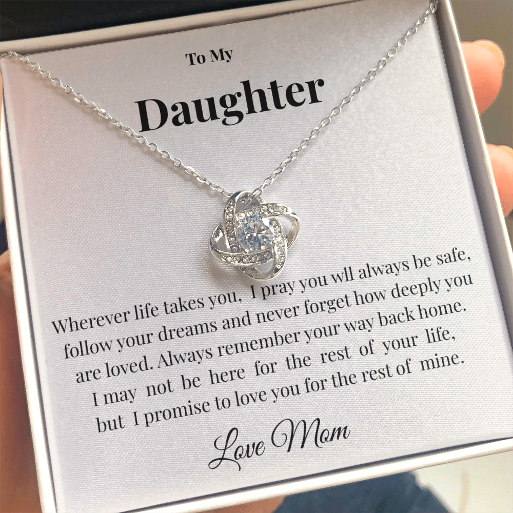 Love Knot Necklace for Daughter | Mother's Love Keepsake