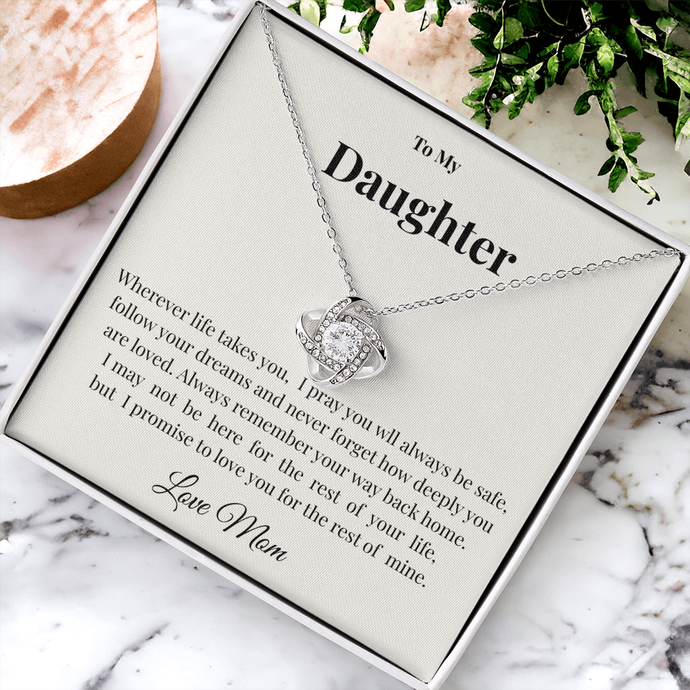 To My Daughter Pendant Necklace | Sentimental Gift from Mom