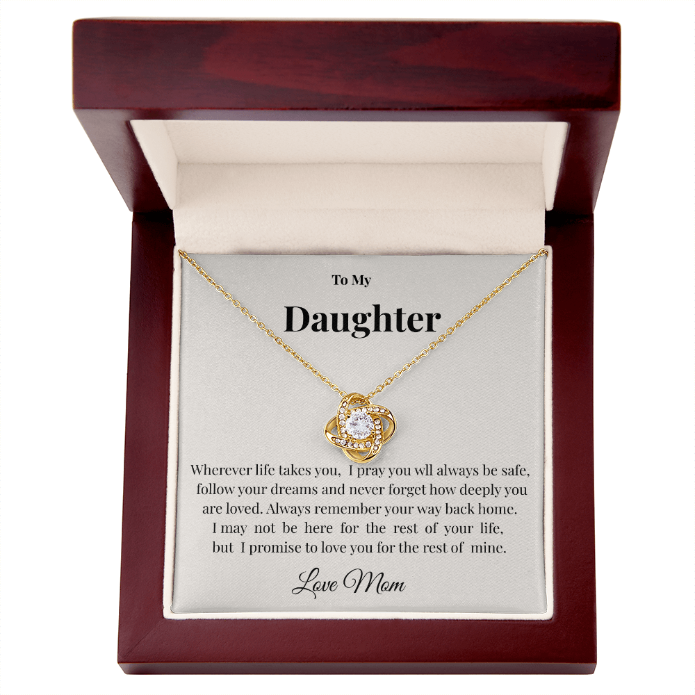 Love Knot Necklace for Daughter | Forever Love Gift from Mom