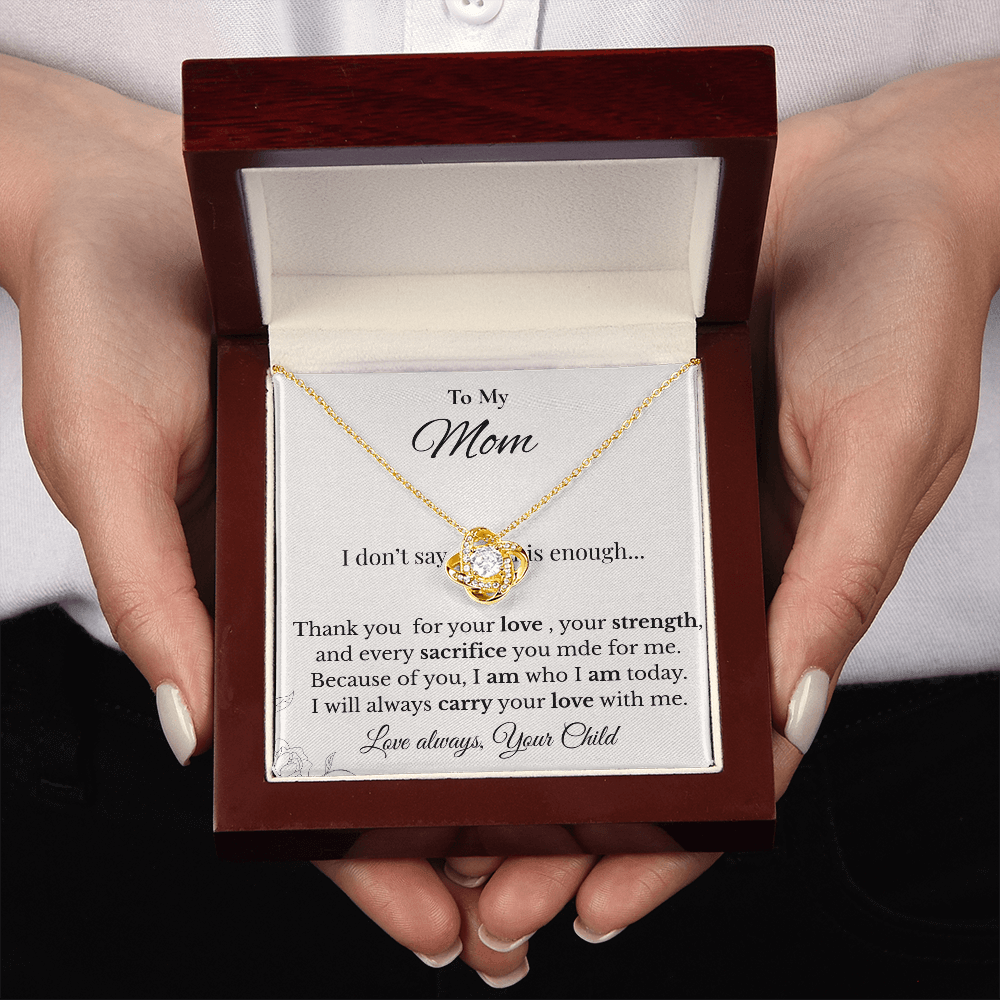 Love Knot Necklace for Mother's Birthday