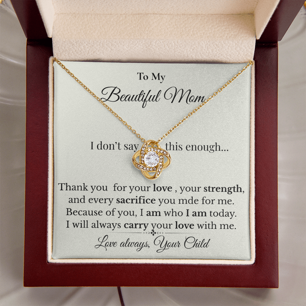 Love Knot Necklace – Special Appreciation Gift for Mom