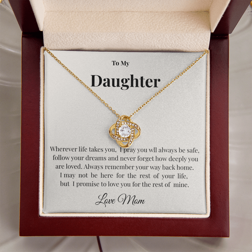 To My Dear Daughter Necklace | Meaningful Gift from Mom