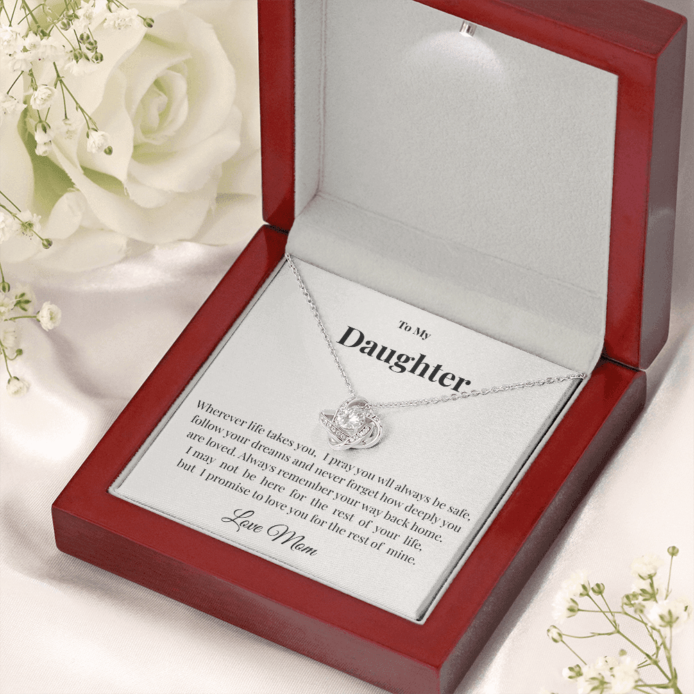 Love Knot Necklace from Mother to Daughter | Cherished Keepsake