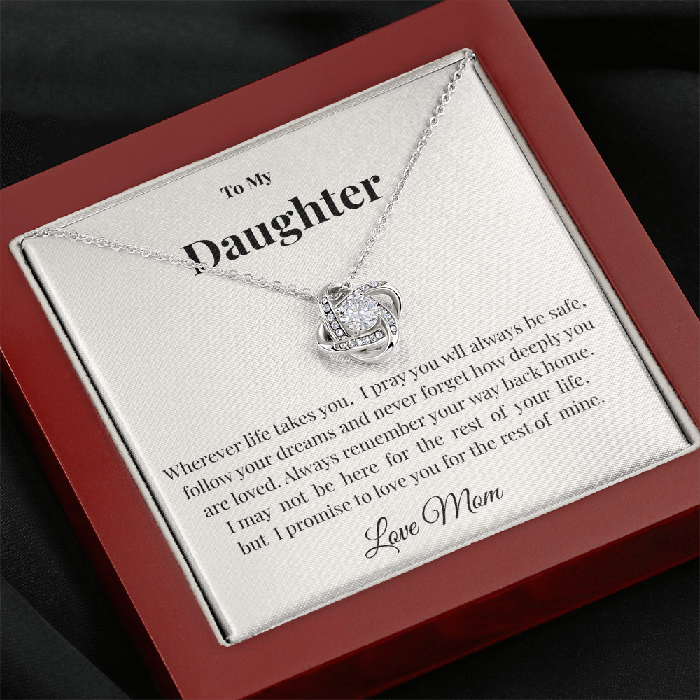 Love Knot Necklace for Daughter | Mother's Heartfelt Gift