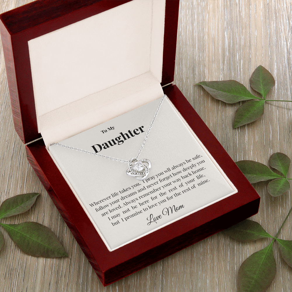 To My Daughter Necklace | A Mother's Love Never Ends
