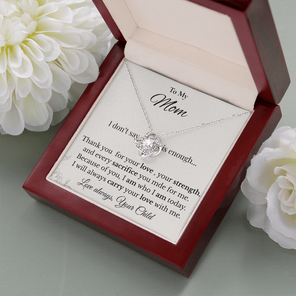Mother Appreciation Pendant Necklace