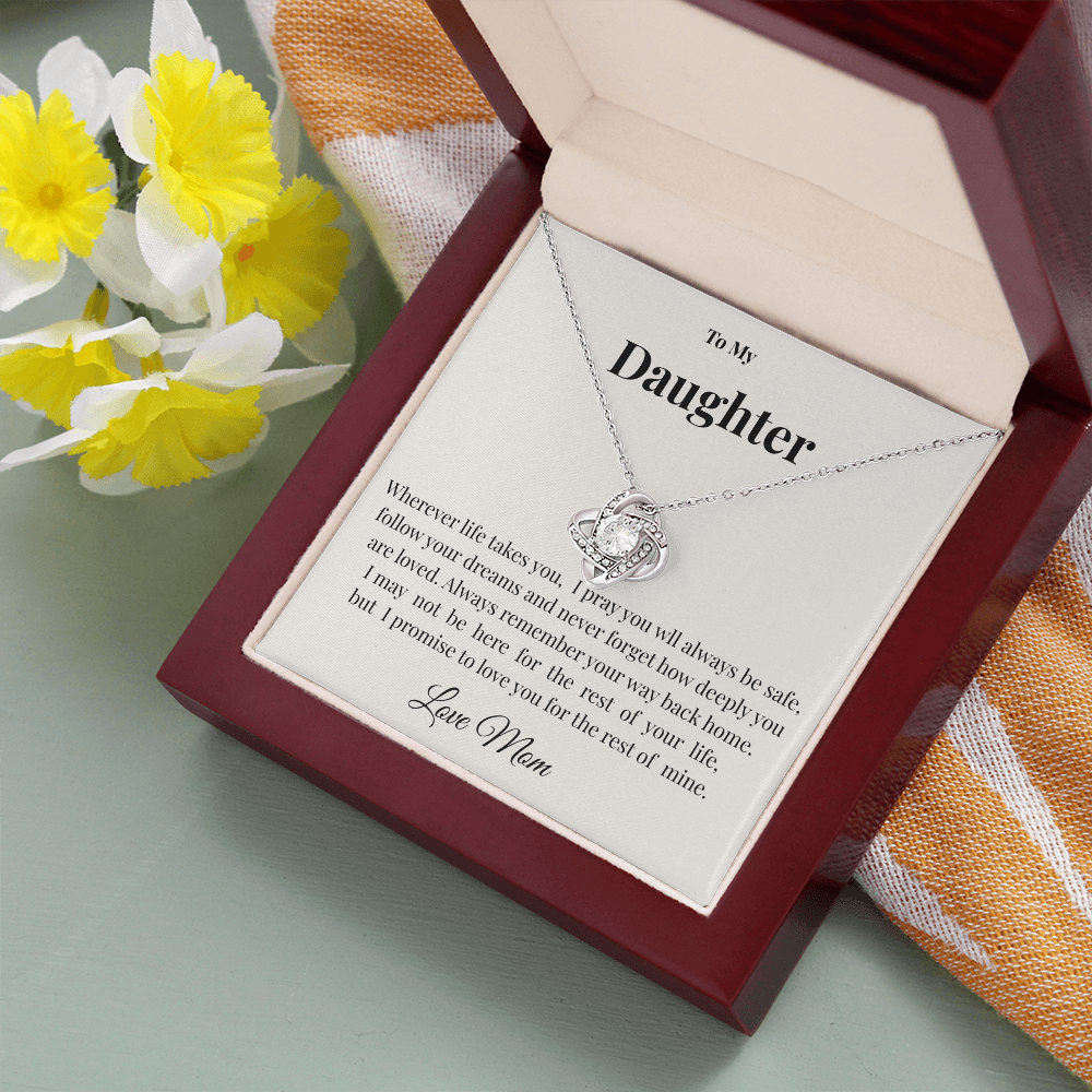 Mother to Daughter Love Knot Necklace | Timeless Jewelry Gift for Her