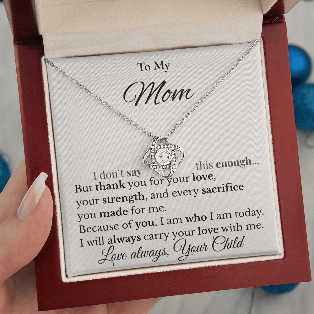 Love Knot Pendant Gift for Mother