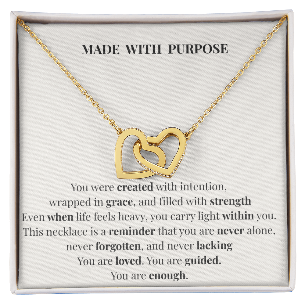 Made With Purpose Necklace – Inspirational Gift of Faith, Strength & Meaning