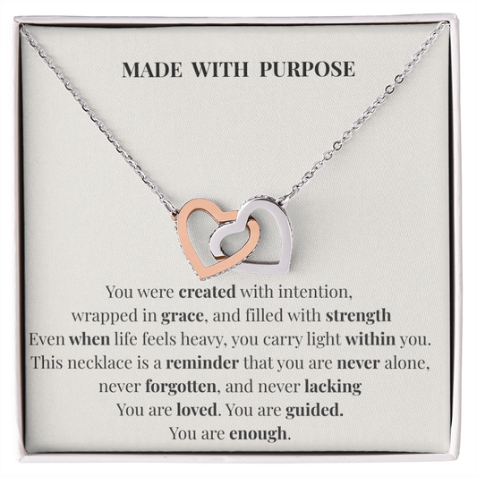 Made With Purpose Necklace – Inspirational Gift of Faith, Strength & Meaning