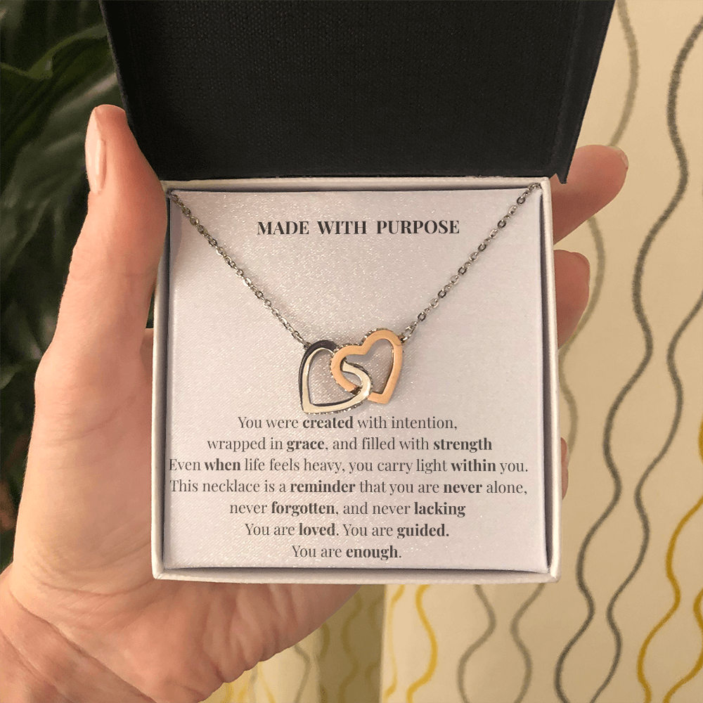 Made With Purpose Necklace – Inspirational Gift of Faith, Strength & Meaning