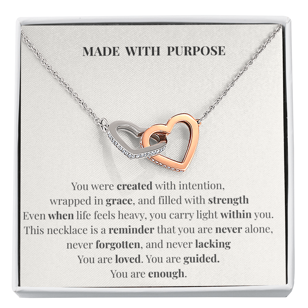 Made With Purpose Necklace – Inspirational Gift of Faith, Strength & Meaning