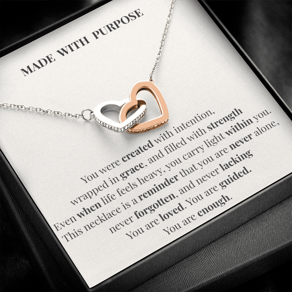 Made With Purpose Necklace – Inspirational Gift of Faith, Strength & Meaning