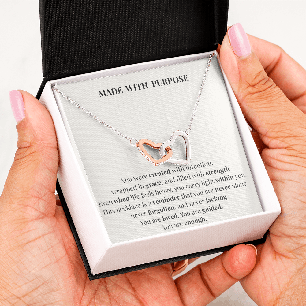 Made With Purpose Necklace – Inspirational Gift of Faith, Strength & Meaning