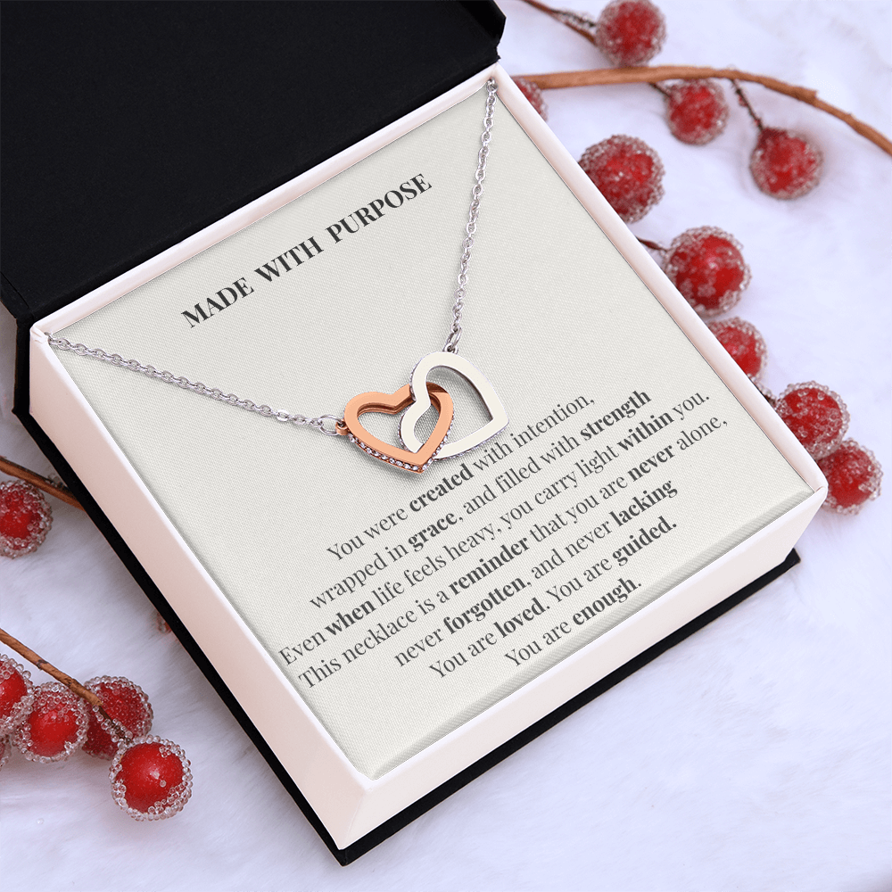 Made With Purpose Necklace – Inspirational Gift of Faith, Strength & Meaning