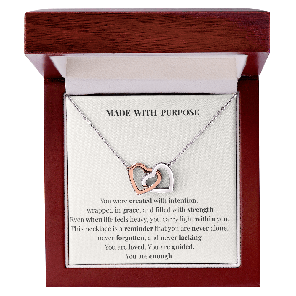 Made With Purpose Necklace – Inspirational Gift of Faith, Strength & Meaning