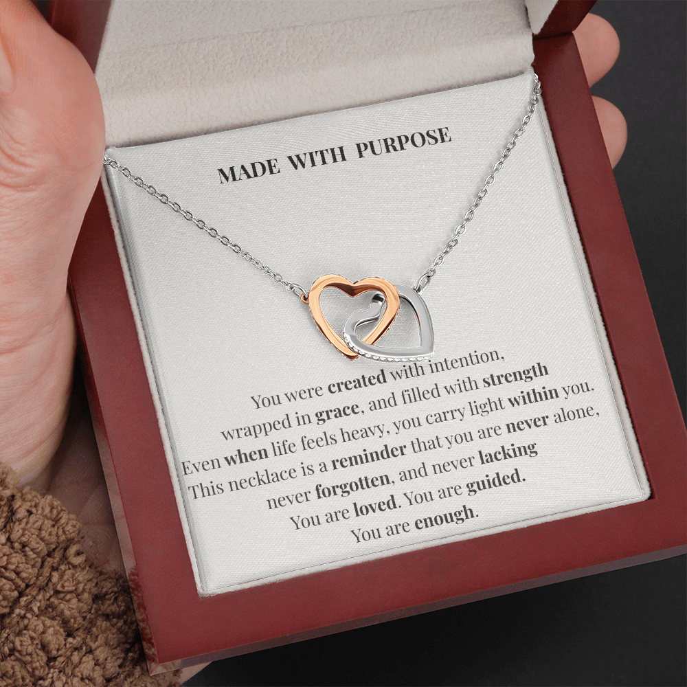 Made With Purpose Necklace – Inspirational Gift of Faith, Strength & Meaning