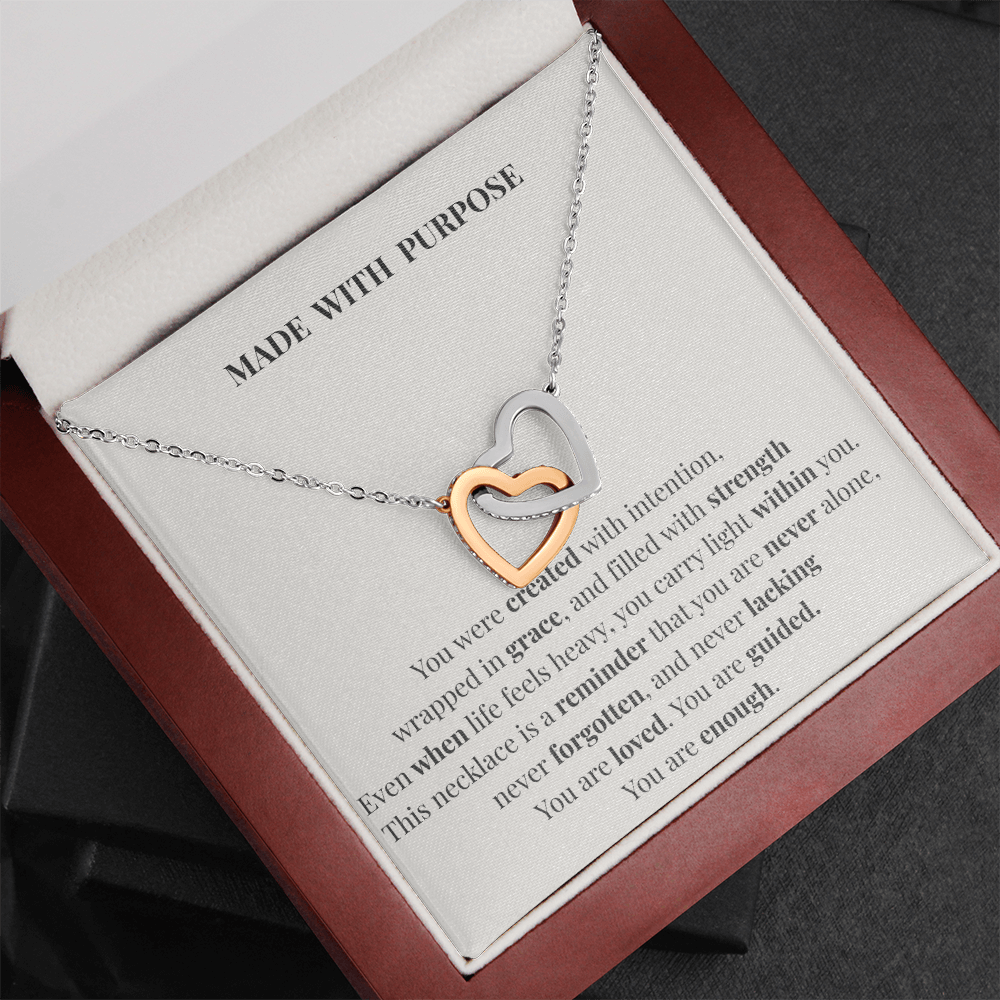 Made With Purpose Necklace – Inspirational Gift of Faith, Strength & Meaning
