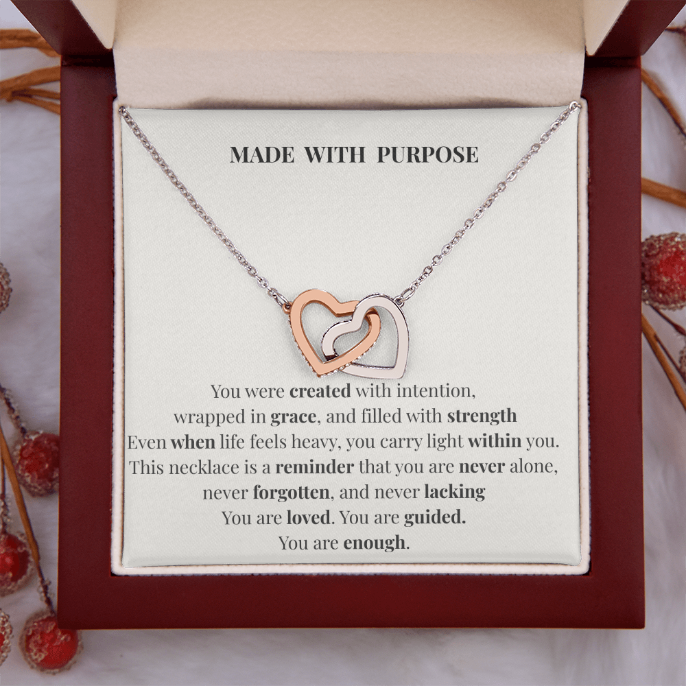 Made With Purpose Necklace – Inspirational Gift of Faith, Strength & Meaning