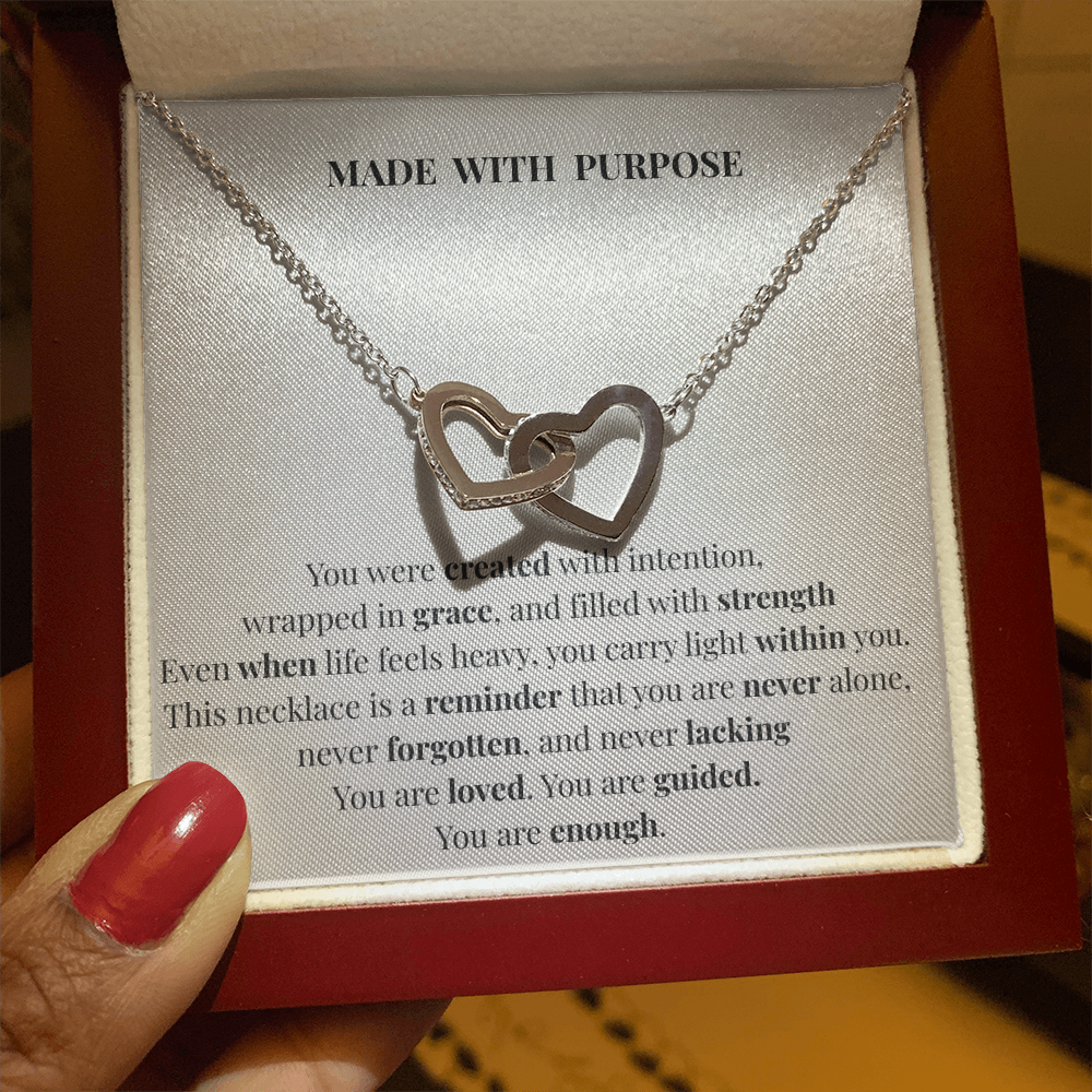 Made With Purpose Necklace – Inspirational Gift of Faith, Strength & Meaning