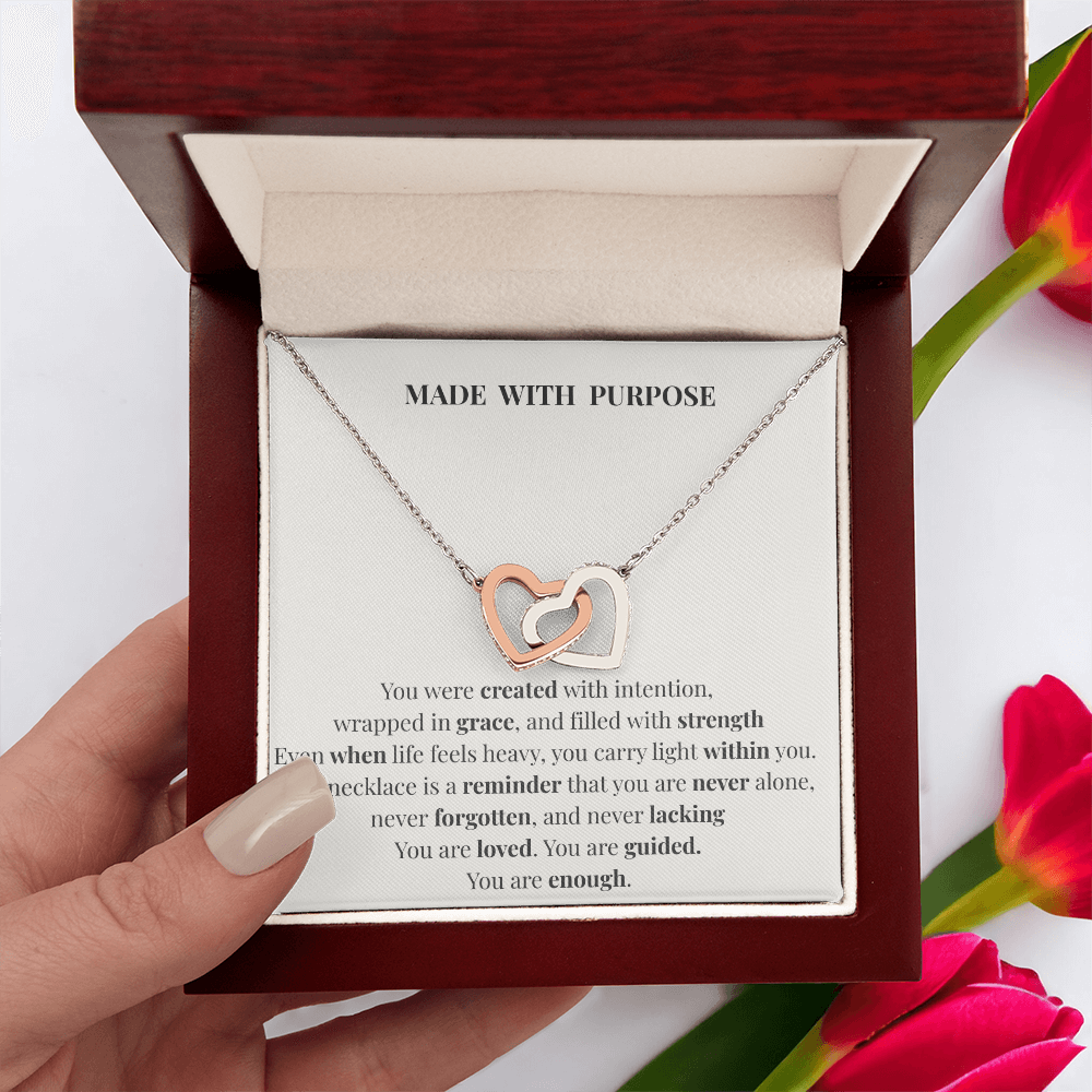 Made With Purpose Necklace – Inspirational Gift of Faith, Strength & Meaning