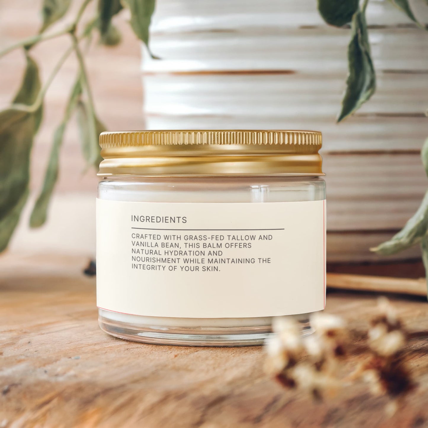 VEHAVEN ESSENTIALS Whipped Grass-Fed Tallow Balm with Vanilla Bean