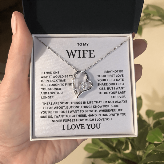 To My Wife | Love Necklace - Forever & Always Valentine's Gift