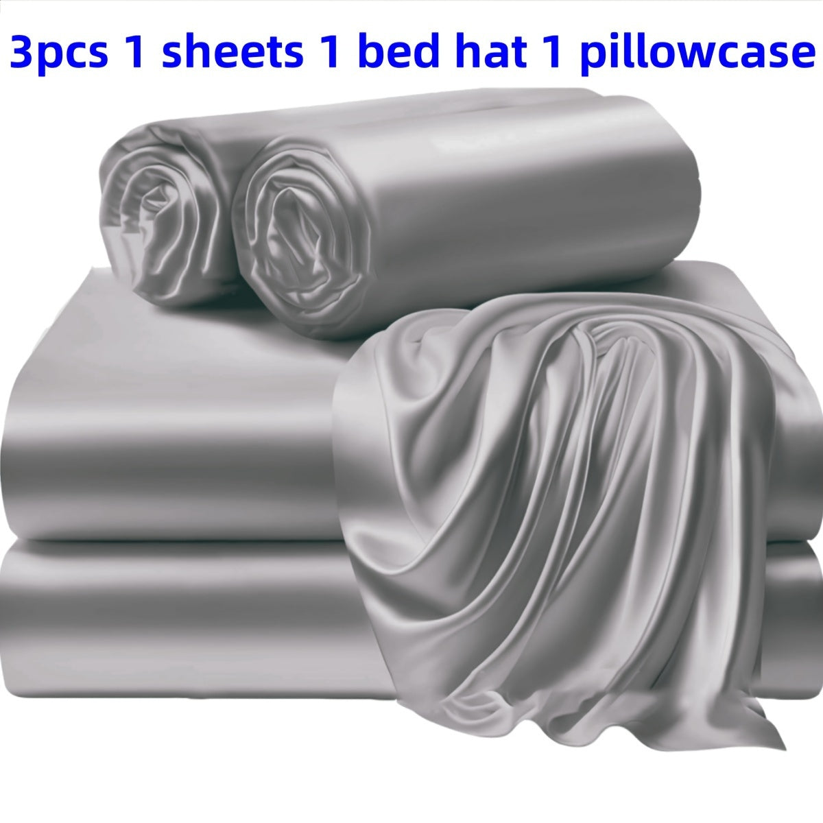 3/4 Pieces Of Solid Color Bed Sheets And Bed Skirts, 1/2 Pillowcases, A Set Of Three Or Four, Soft And Silky