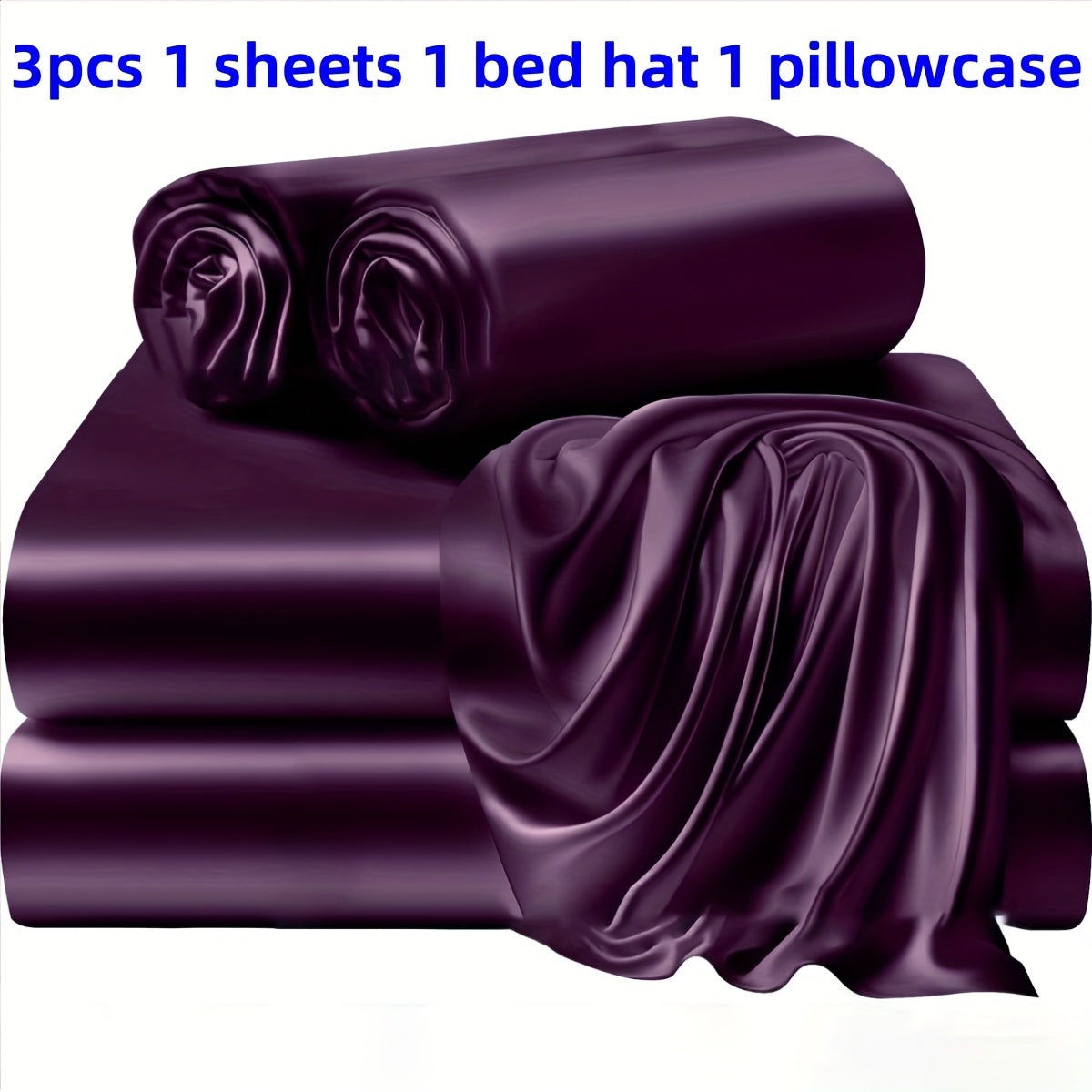3/4 Pieces Of Solid Color Bed Sheets And Bed Skirts, 1/2 Pillowcases, A Set Of Three Or Four, Soft And Silky