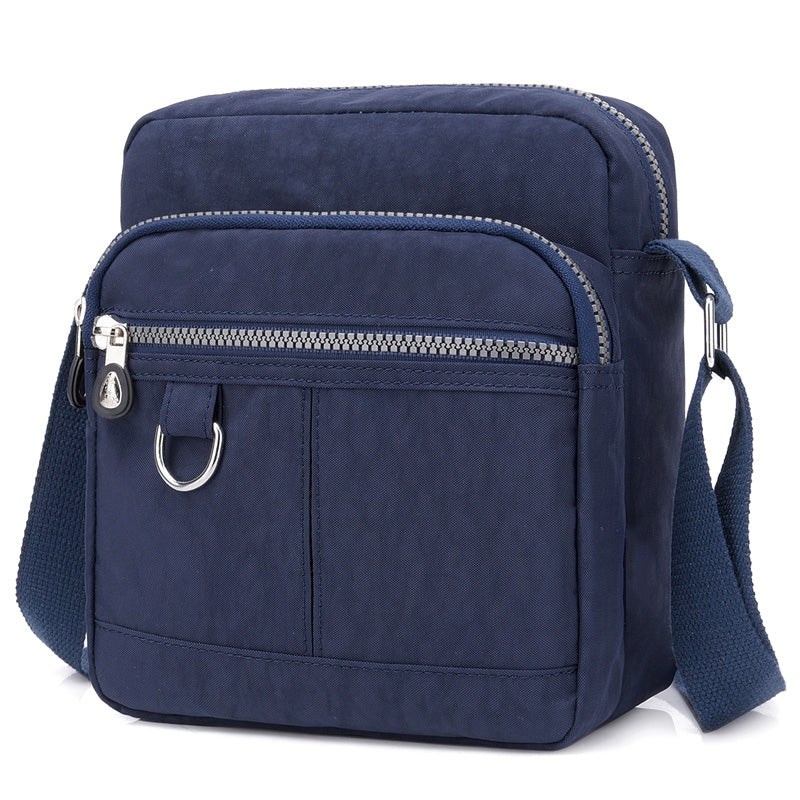 Waterproof Shoulder Bag, Women's Nylon Square Purse, Lightweight Crossbody Bag With Multi Pockets