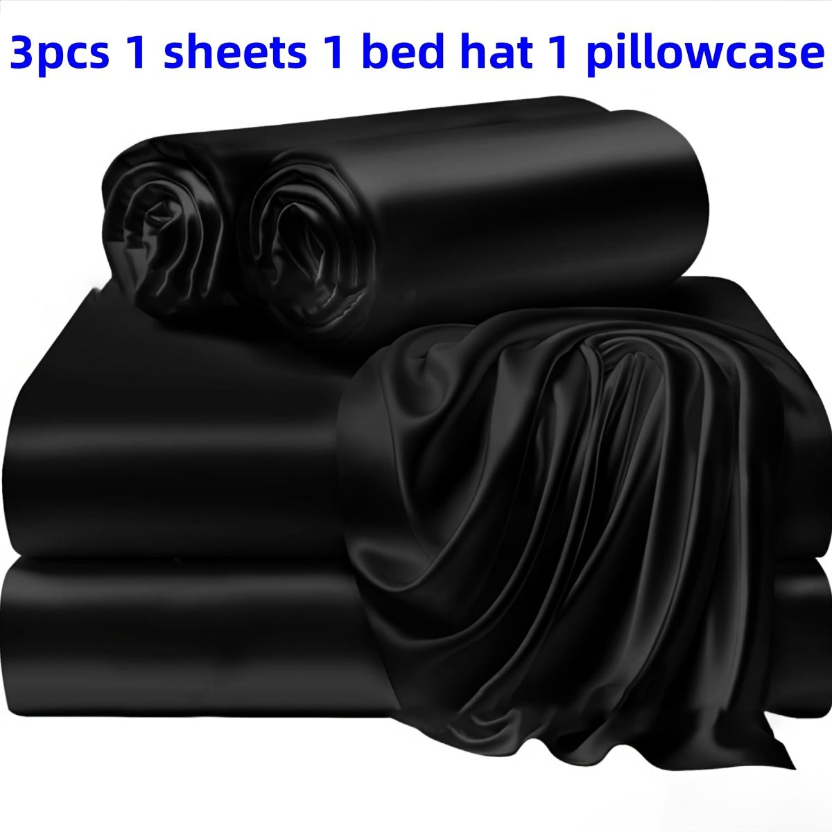 3/4 Pieces Of Solid Color Bed Sheets And Bed Skirts, 1/2 Pillowcases, A Set Of Three Or Four, Soft And Silky