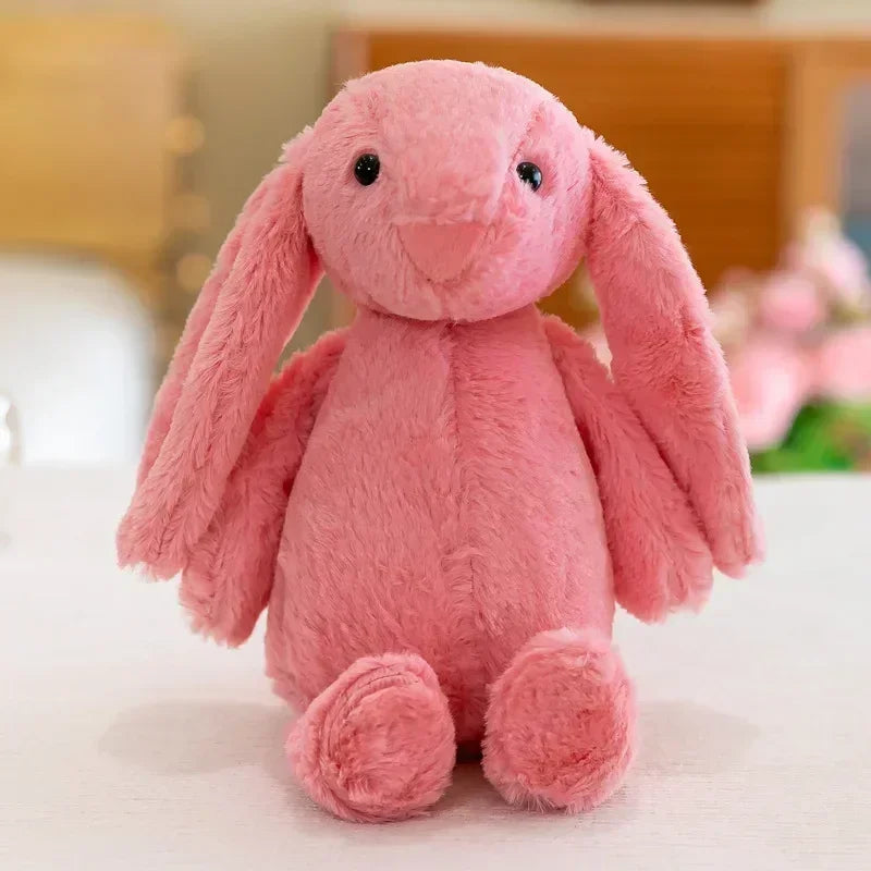 Cute Plush Bunny Stuffed Kawaii Rabbit Doll for Babies Sleeping Companion with Long Ear Easter Gifts